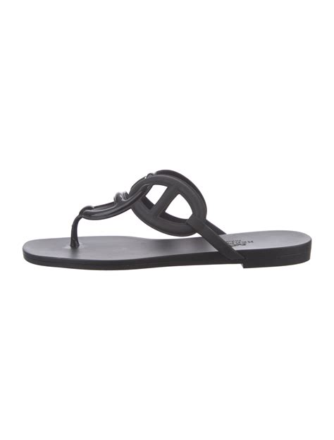 hermes flip flops womens|Hermes sandals all black.